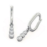 Fiducia Diamond Earrings in Platinum