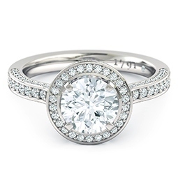 Sempre White Gold Engagement Ring