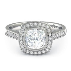 cushion cut engagement rings