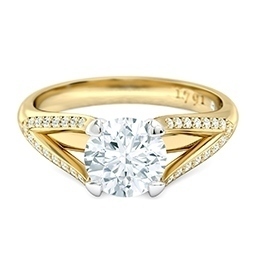 Maia Diamond Engagement Ring in 18kt Yellow Gold