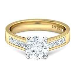 Fiorella Engagement Ring in 18kt Yellow Gold