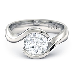 The Embrace Diamond Engagement Ring in Platinum