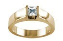 DR5AYP - Princess diamond set in 18 carat yellow gold, from the 1791 Designer Collection