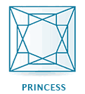 princess diamond shape