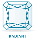 Square Radiant Diamond Shapes