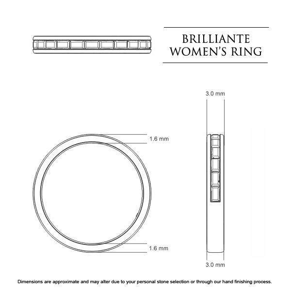 s Brilliante Celebration Ring - Dimensions