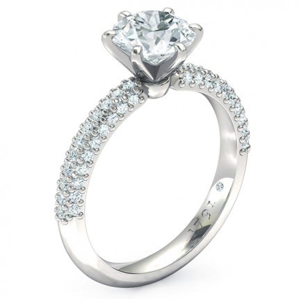 Engagement Ring White Gold Passione - Main View