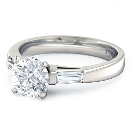 Diamond Ring Platinum 950 Speranza - Side View