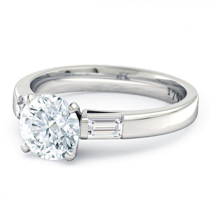 Engagement Ring Platinum 950 Speranza - Side View