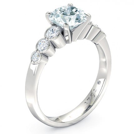 Engagement Ring White Gold Fiducia - Main View