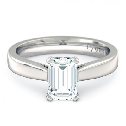 Emerald Diamond Rings Platinum 950 Brilliante