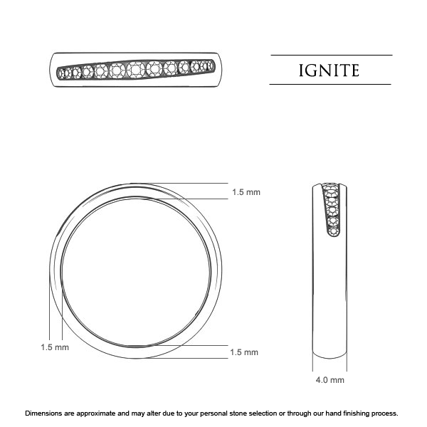 Diamond Rings Ignite - Dimensions