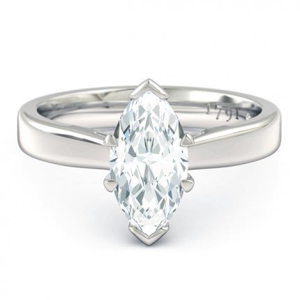 Marquise Engagement Rings White Gold Duchess
