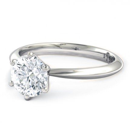 Engagement Ring Platinum 950 1791 Classic - Side View