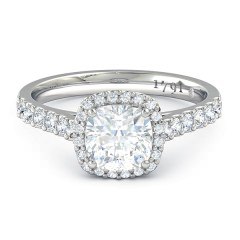 Cushion Diamond Rings Platinum 950 Priana