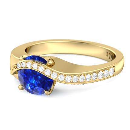 Sapphire Ring Sky - Side View