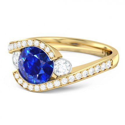 Sapphire Ring Lana - Side View