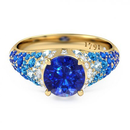Sapphire Rings Aqua