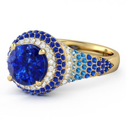 Sapphire Ring Olympia - Side View