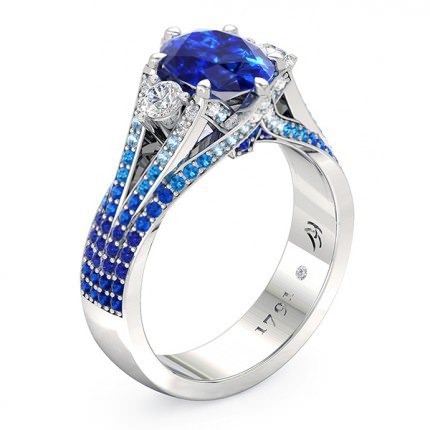 Sapphire Ring White Gold Sierra - Main View