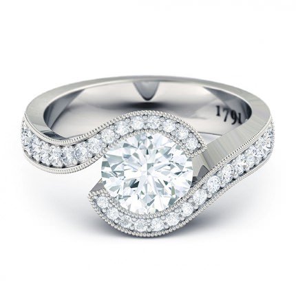 Engagement Rings White Gold Perlina