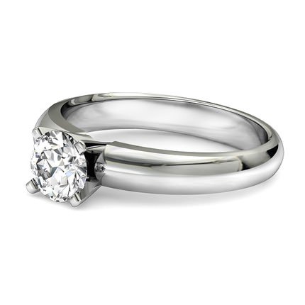 Diamond Ring White Gold Allure - Side View