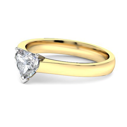 Heart Diamond Ring L`amour - Side View