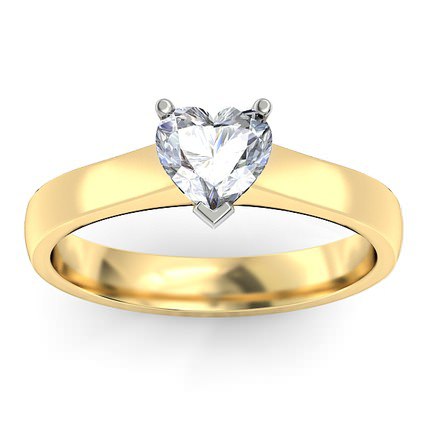 Heart Diamond Rings L`amour