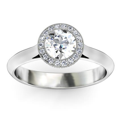 Diamond Rings Platinum 950 1791 Cluster