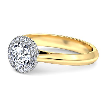 Diamond Ring 1791 Cluster - Side View