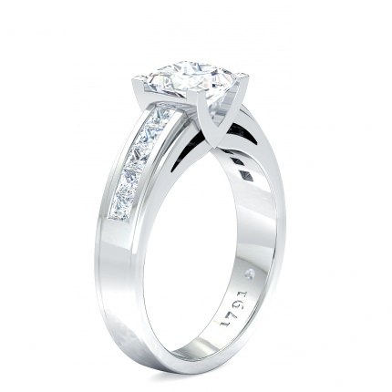 Princess Diamond Ring White Gold 1791 Princess - Main View