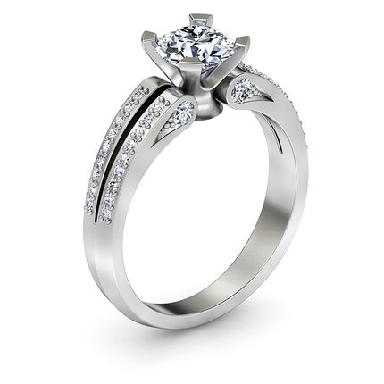 Diamond Ring Platinum 950 Pia - Main View