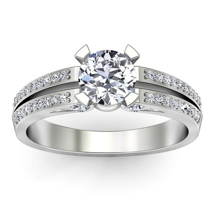 Diamond Rings White Gold Pia