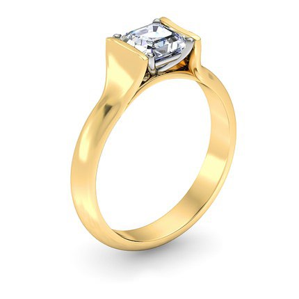 Asscher Diamond Ring Jasmine - Main View