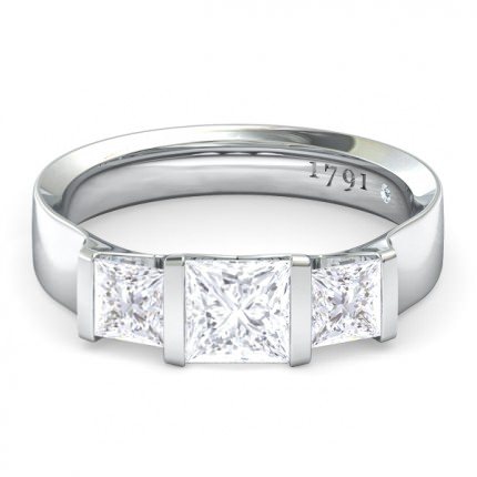 Princess Engagement Rings White Gold Karine