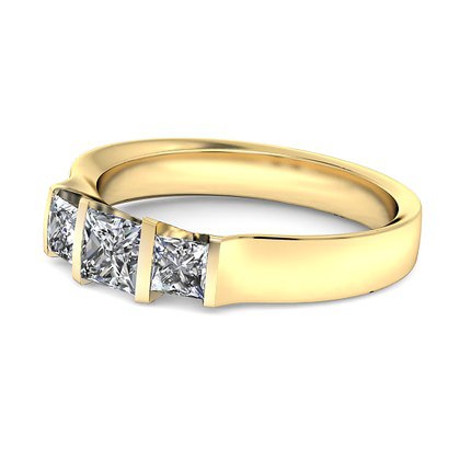 Princess Diamond Ring Karine - Side View