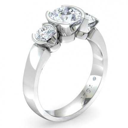 Engagement Ring White Gold Eternal - Main View