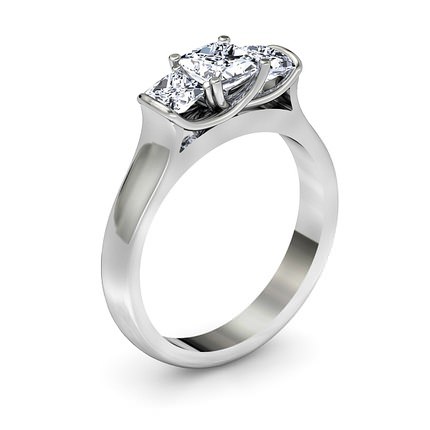 Princess Diamond Ring Platinum 950 Dalila - Main View