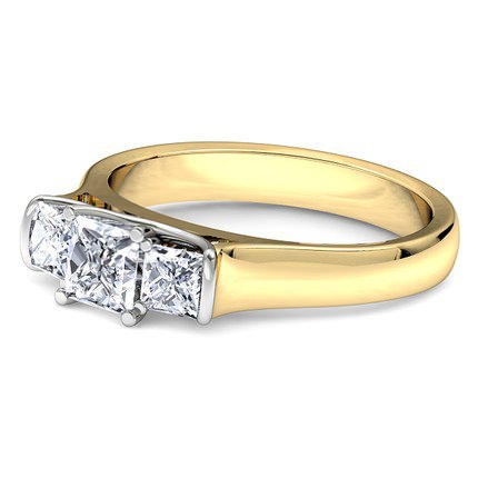 Princess Diamond Ring Dalila - Side View
