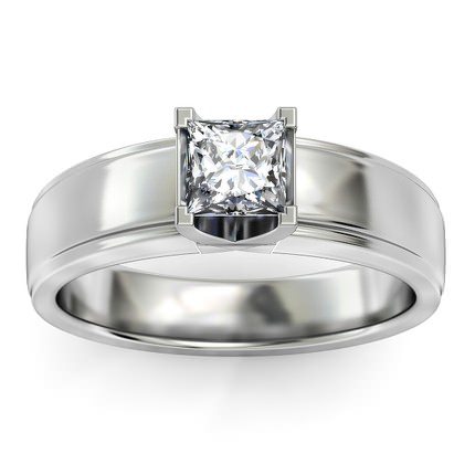 Princess Diamond Rings White Gold Isa