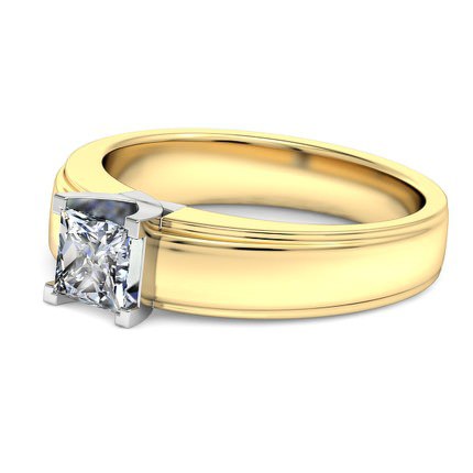 Princess Diamond Ring Isa - Side View