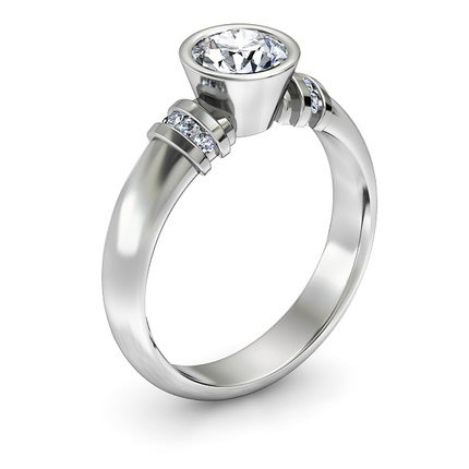 Diamond Ring White Gold Carmen - Main View