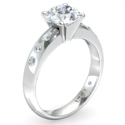 Diamond Ring Platinum 950 Radiosa - Main View