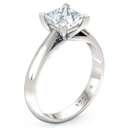 Princess Engagement Ring Platinum 950 Sabatina - Main View