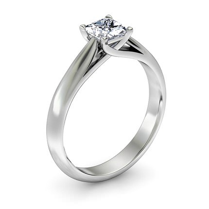 Princess Diamond Ring White Gold Sabatina - Main View