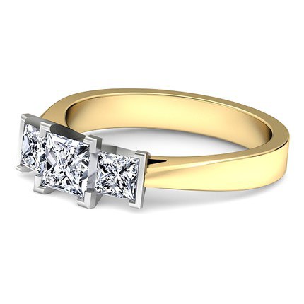 Princess Diamond Ring Neve - Side View