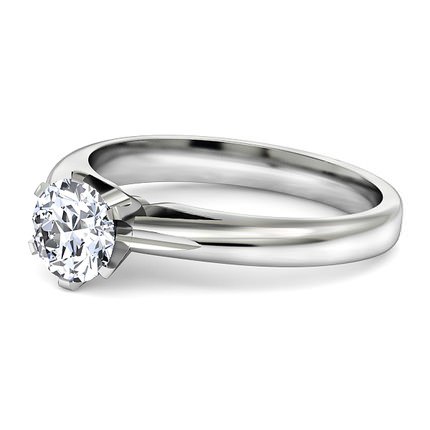 Diamond Ring White Gold Carla - Side View