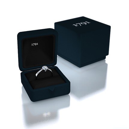 Diamond Ring Platinum 950 Adelina - Box View