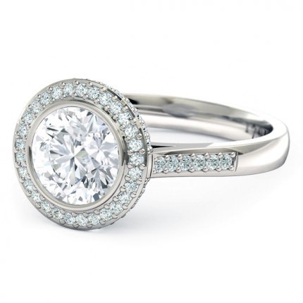 Diamond Ring Platinum 950 Spellbound - Side View