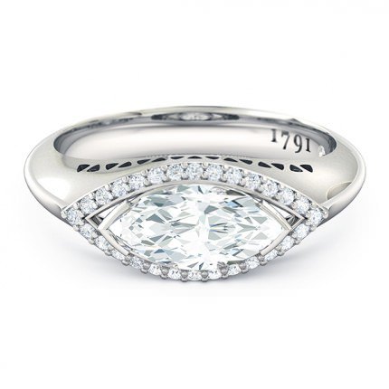 Marquise Diamond Rings Platinum 950 Orlo